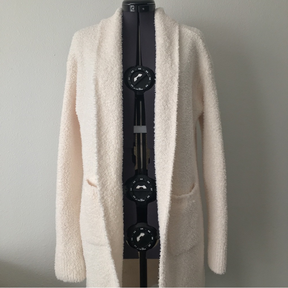 Longline Duster Cardigan Faux Shearling Sweater by Lark + Grey